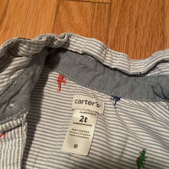 Carters button up Dino shirt - Picture 5 of 6